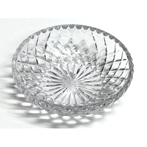 226 - A large Late 19th Century Webb Corbett heavy glass bowl. Circa 1897. 30x8.5cm.