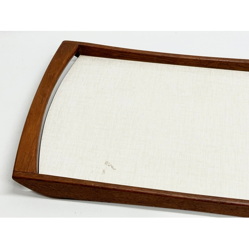 117B - A Mid Century teak serving tray. 58x35cm