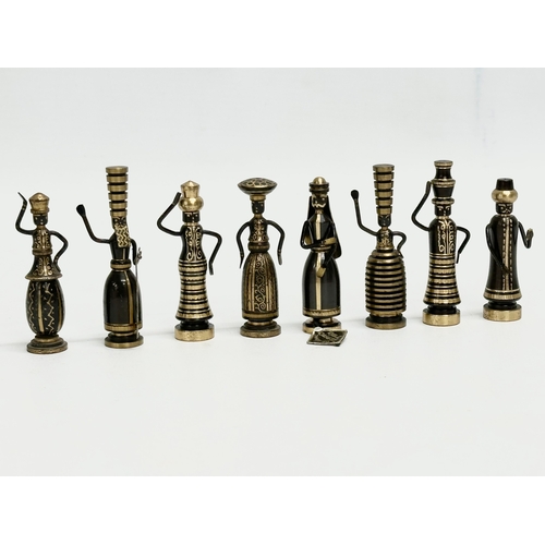 A collection of Israeli bronze miniature bronze figures by Hans Teppich ...