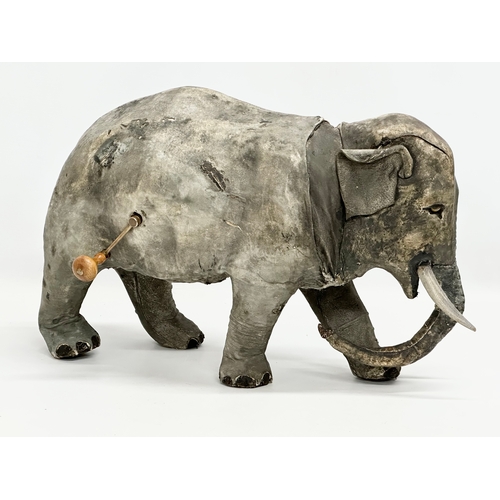 11 - A rare Late 19th Century Roullet & Decamps automaton elephant. 1880’s. With winder. 51x33cm.