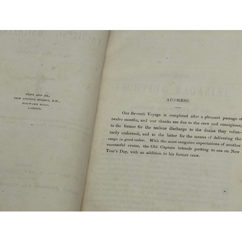 341 - Hunts Yachting Magazine. 2 copies. 1858-1860.