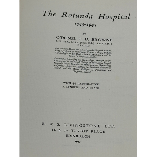 342 - The Rotunda Hospital by O’Donel T. D. Browne. Dublin, 1947.