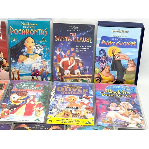 583 - A collection of Disney VHS tapes.