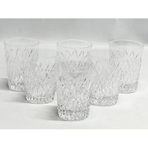 568 - A set of 6 Tyrone Crystal ‘Cappagh’ whiskey tumblers. 7.5x10.5cm