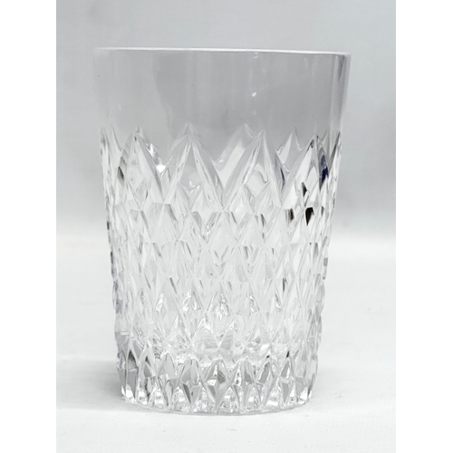 568 - A set of 6 Tyrone Crystal ‘Cappagh’ whiskey tumblers. 7.5x10.5cm