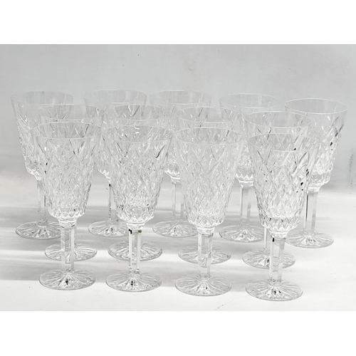 569 - A set of 13 Tyrone Crystal ‘Cappagh’ wine glasses. 18.5cm