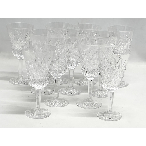 570 - A set of 11 Tyrone Crystal ‘Cappagh’ wine glasses. 16cm