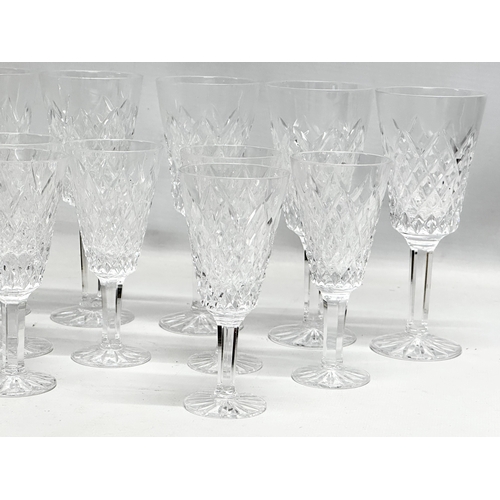 571 - Tyrone Crystal ‘Cappagh’ port and sherry glasses. 9 port sherry glasses and 12 port glasses.