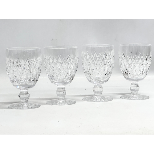 564 - A set of 4 Waterford Crystal ‘Boyne’ wine goblets. 8x13.5cm