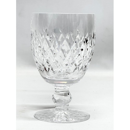 564 - A set of 4 Waterford Crystal ‘Boyne’ wine goblets. 8x13.5cm