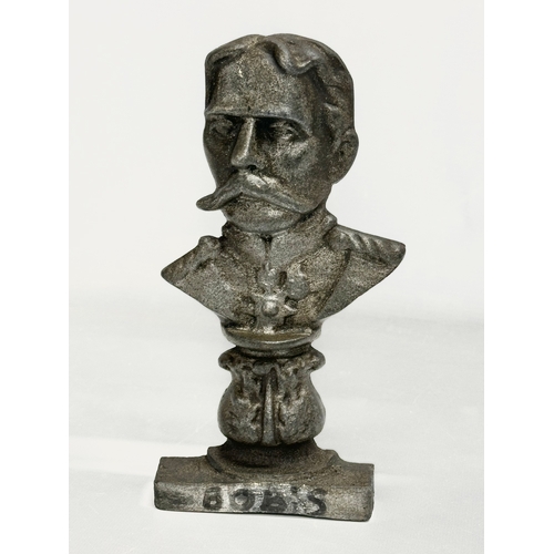 556 - A late 19th/Early 20th Century spelter ornament of Lord Kitchener. 20.5cm