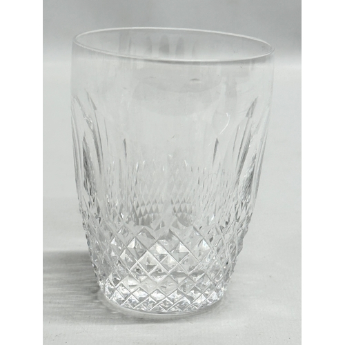 62 - A set of 6 Waterford Crystal ‘Colleen’ whiskey glasses. 9cm