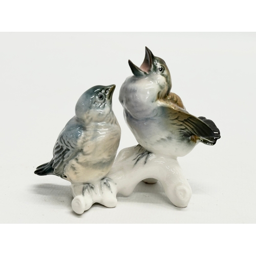 405 - A good collection of Karl Ens porcelain birds. 17cm, 14cm, 13cm, 12cm, 9cm, 7cm.