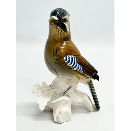 405 - A good collection of Karl Ens porcelain birds. 17cm, 14cm, 13cm, 12cm, 9cm, 7cm.