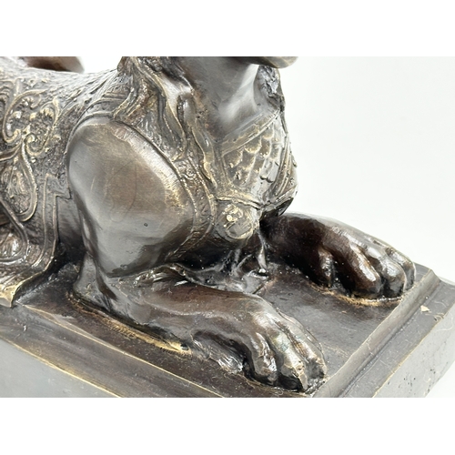 7 - A Late 18th/Early 19th Century bronze sphinx stamped Bertraux Paris 1798. From the original by John ... 