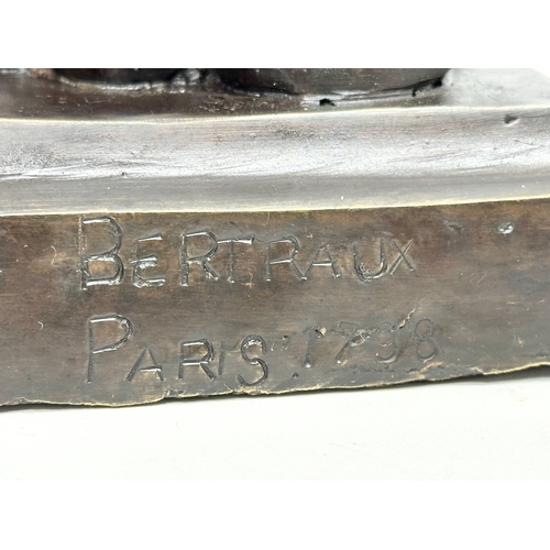 7 - A Late 18th/Early 19th Century bronze sphinx stamped Bertraux Paris 1798. From the original by John ... 