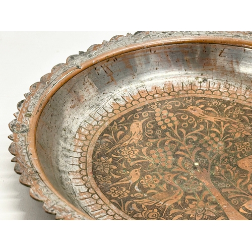 36 - A collection of 18th/19th Century Syrian inlaid copper ware. Discovered in the outskirts of Damascus... 