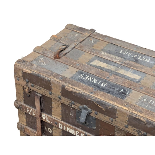 431 - A Early 20th Century trunk. 76x45x49cm