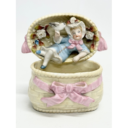 202 - Conti Boheme. A good collection of Late 19th Century German bisque figurines by Conti Boheme. 20cm. ... 