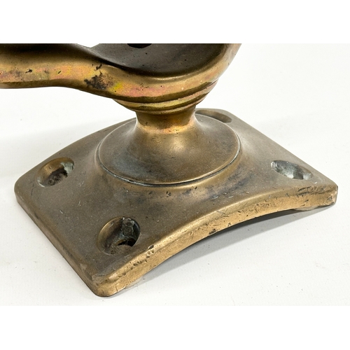 107 - A Late 19th Century bronze ships bell. 22x37cm