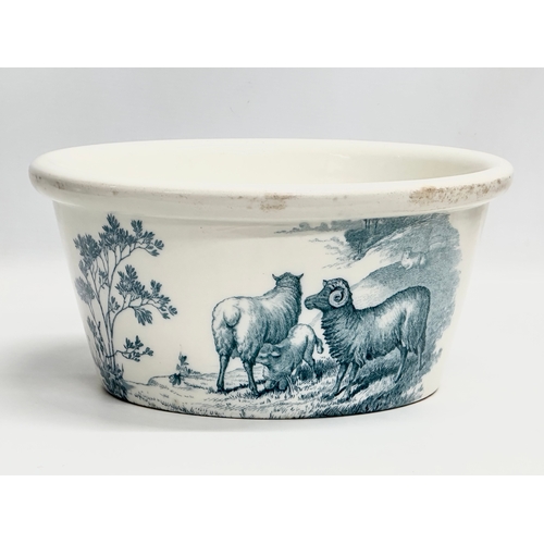 210 - A 19th Century Wedgwood ‘Rustic’ wash bowl. Circa 1860-1870. 31x15cm