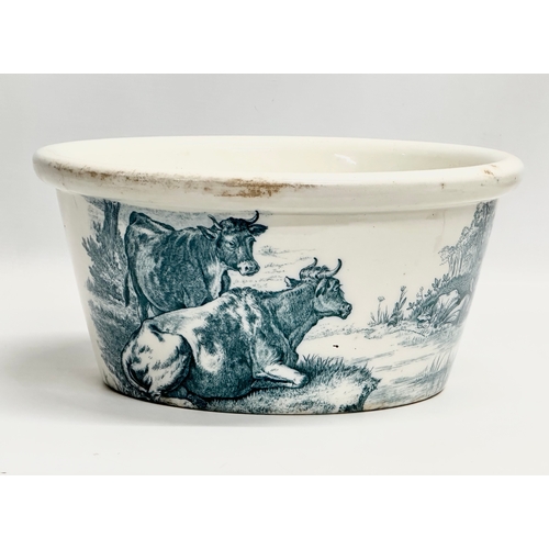 210 - A 19th Century Wedgwood ‘Rustic’ wash bowl. Circa 1860-1870. 31x15cm