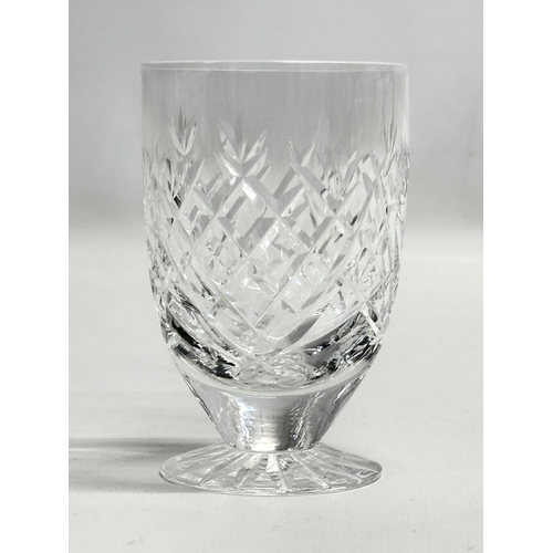 223 - A set of 6 Waterford Crystal ‘Donegal’ footed timbers/juice glasses. 6.5x9.5cm.