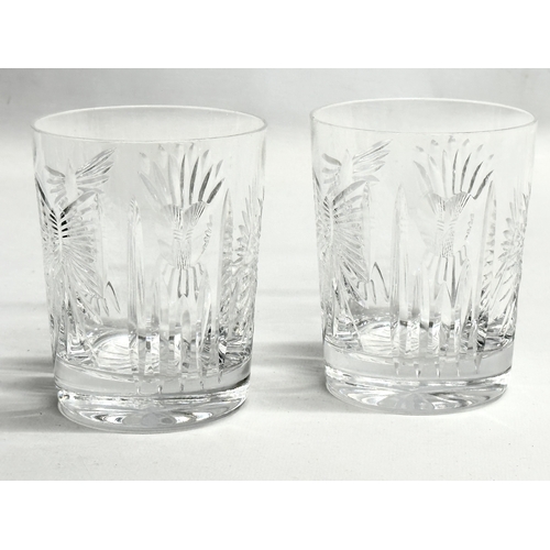 227 - Waterford Crystal. A pair of Waterford Crystal Millennium ‘Old Fashioned’ whiskey glasses 8.5x11cm. ... 