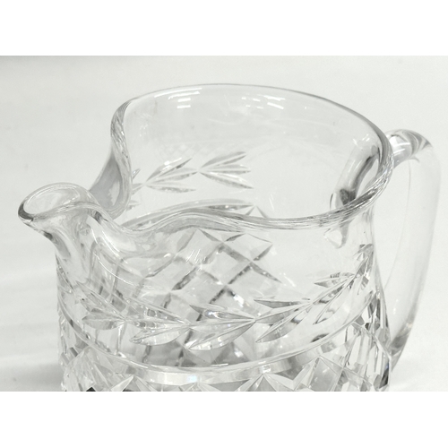 228 - A Waterford Crystal ‘Glandore’ pitcher/jug. 17x13x14.5cm.