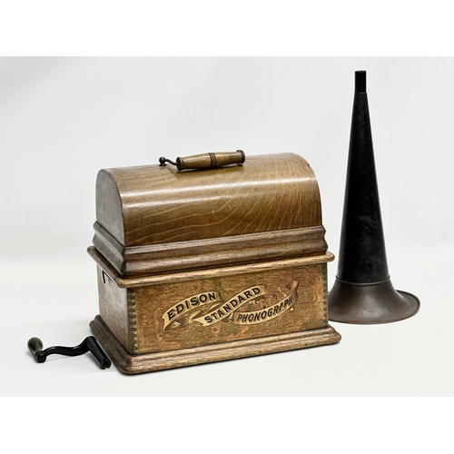 109 - An Early 20th Century Edison Standard Phonograph. Model C.