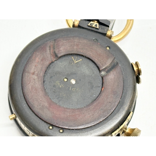 110 - A British WWI field compass with case. Verner’s Pattern.