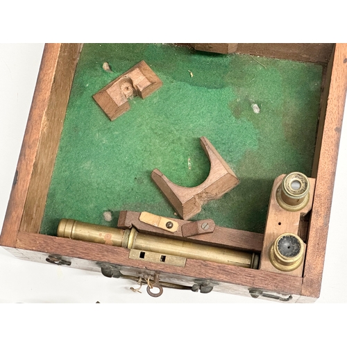 111 - A Late 19th Century J. Whyte & Co sextant with case.