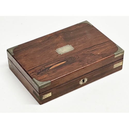 39 - A Late 19th Century draughtsman set in rosewood case. P.M. & Co. 20x14x5cm