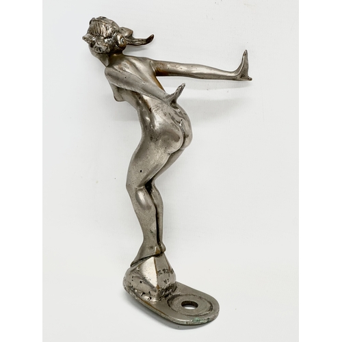 8 - An Early 20th Century Speed Nymph car mascot by A. E. Lejeune. Circa 1919-1920. 18.5cm