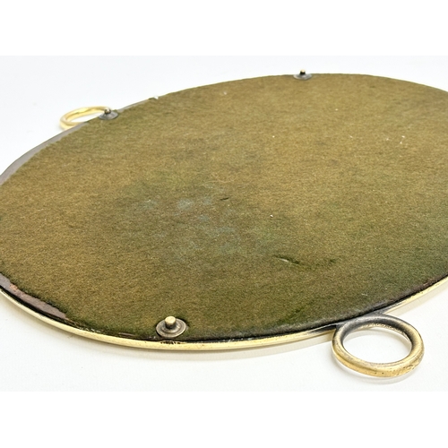 178 - A Late 19th/Early 20th Century brass framed tray/mirror, with bevelled glass. 33x35cm