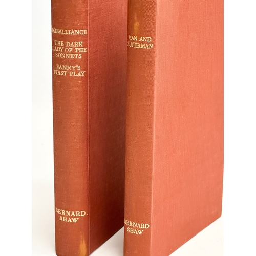 258 - Bernard Shaw. Man and Superman. Misalliance, The Dark Lady of the Sonnets, & Fanny’s First Play. 194... 