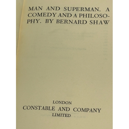 258 - Bernard Shaw. Man and Superman. Misalliance, The Dark Lady of the Sonnets, & Fanny’s First Play. 194... 