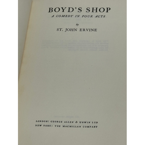 259 - Boyd’s Shop by St John Ervine. Signed by author. 2nd edition, 1941.