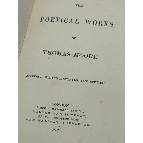 263 - Moore’s Poetical Works, 1867. 8 Engravings on steel. By Thomas Moore.