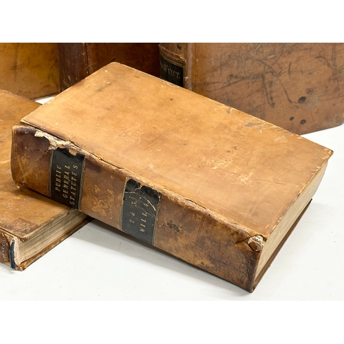 296 - A collection of 19th Century Statutes United Parliament books. 1840’s, 1850’s and 1870’s