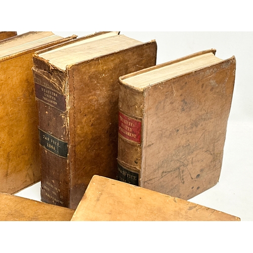 296 - A collection of 19th Century Statutes United Parliament books. 1840’s, 1850’s and 1870’s