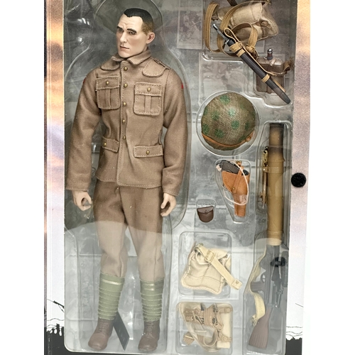 412 - A Sideshow Toy Bayonets & Barbed Wire ‘British Lewis Gunner’ 1st Battalion Lancashire Fusiliers, 29t... 