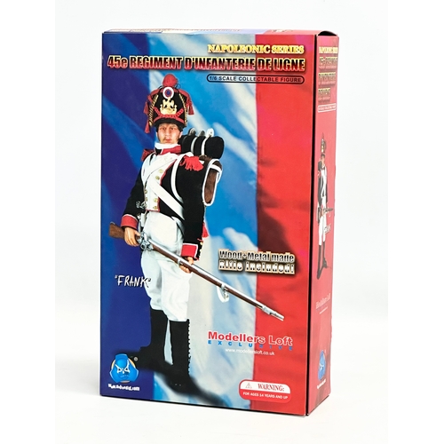 414 - A Modellers Loft Exclusive Napoleonic Series ‘frank’ French Soldier action figure in box.