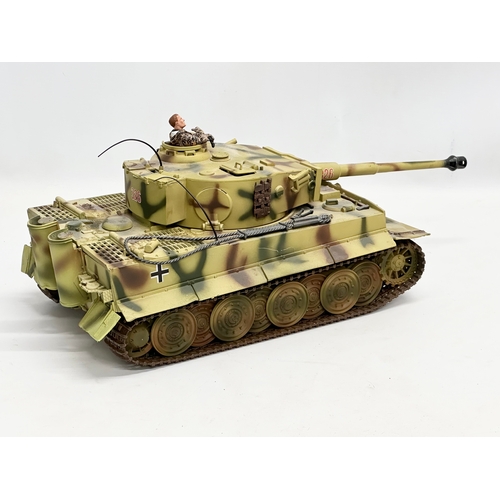 418 - A 21st Century Toys WWII German Tiger Tank. 47cm