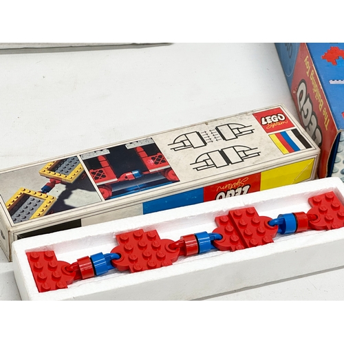 420 - A collection of vintage LEGO in boxes.