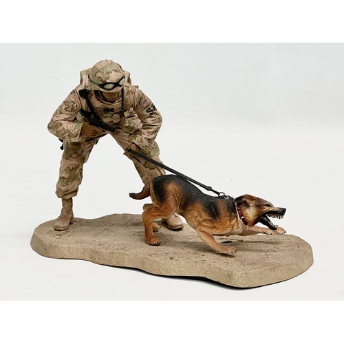 457 - A McFarland’s Military Series 3 Security Forces K9 Handler. 19x14cm