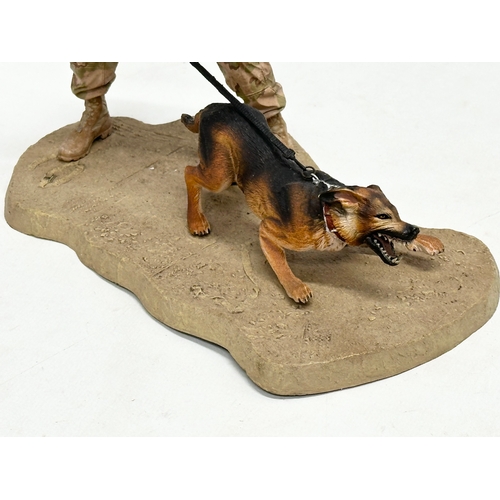 457 - A McFarland’s Military Series 3 Security Forces K9 Handler. 19x14cm