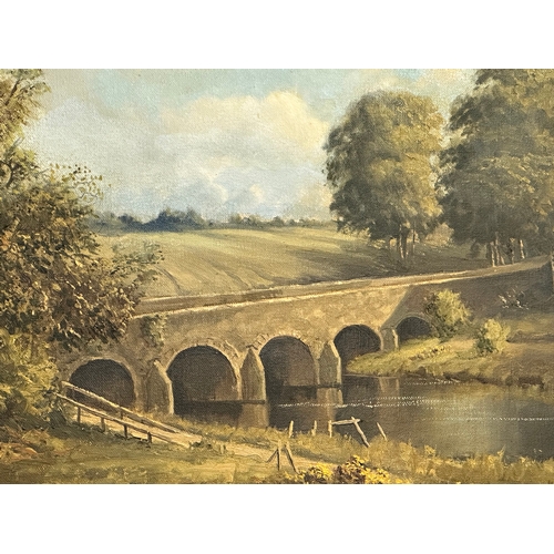 292 - William Henry Burns (W.H. Burns) oil on canvas. Shan’s Bridge. 46cm x 36cm. Frame 56cm x 44cm.