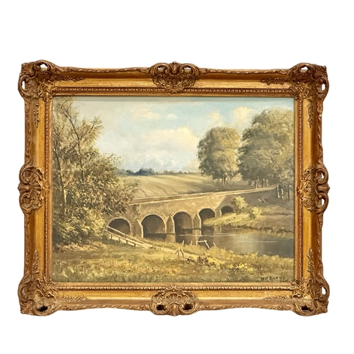 292 - William Henry Burns (W.H. Burns) oil on canvas. Shan’s Bridge. 46cm x 36cm. Frame 56cm x 44cm.