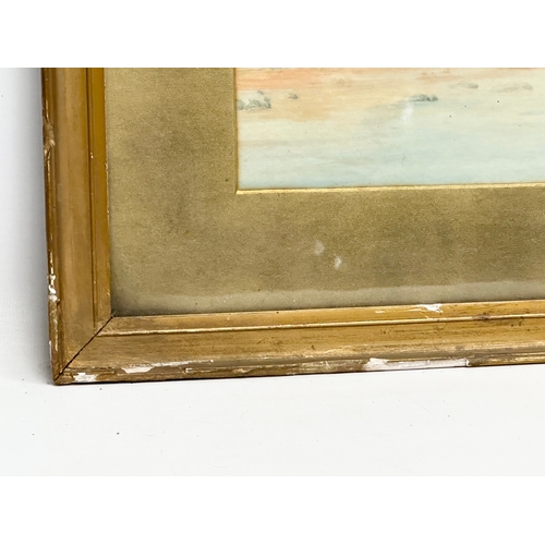 323 - A Late 19th/Early 20th Century watercolour drawing by R. Capps. 34x22cm. Frame 50x36cm.